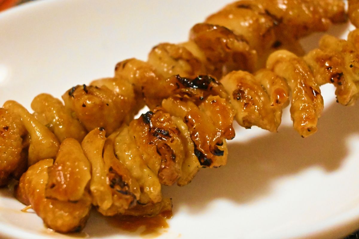 chicken skin yakitori