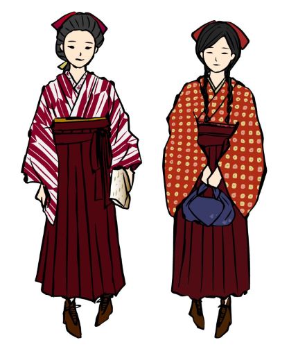 明治時代　着物　女性