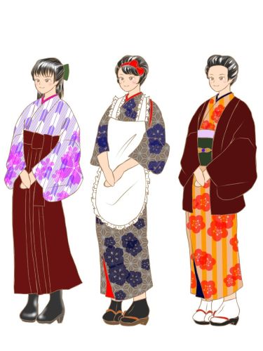 大正時代　着物　女性