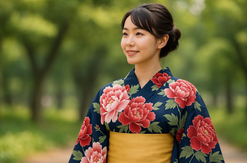 浴衣の牡丹の意味と季節は?