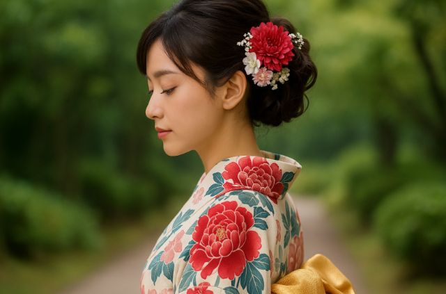 美しい女性の象徴としての牡丹