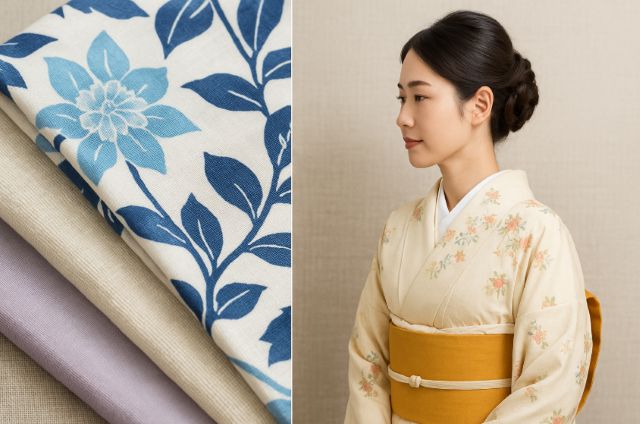 浴衣と着物の生地や素材の違い