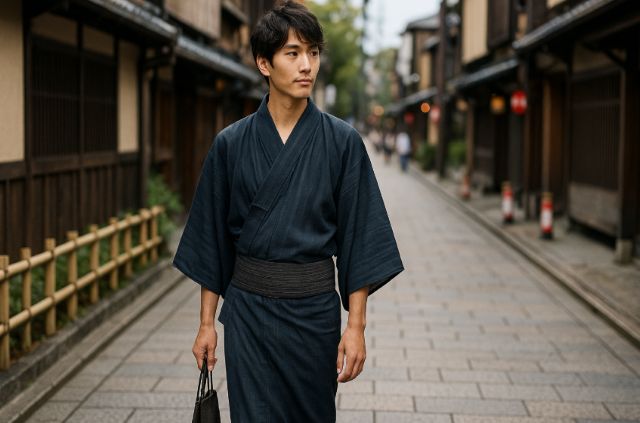 男の人が楽しむ普段着浴衣