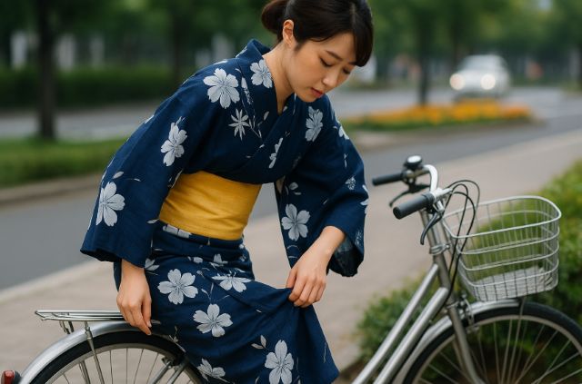 着崩れと裾のはだけ対策