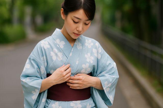 着崩れの簡単な直し方