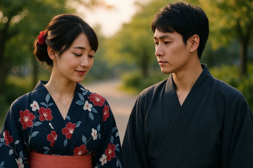 浴衣にネックレスのマナーと男女別コーデ術