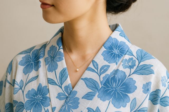 浴衣に合うネックレスのデザイン