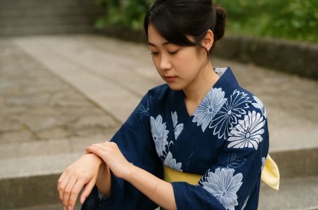 浴衣にブレスレットはあり?