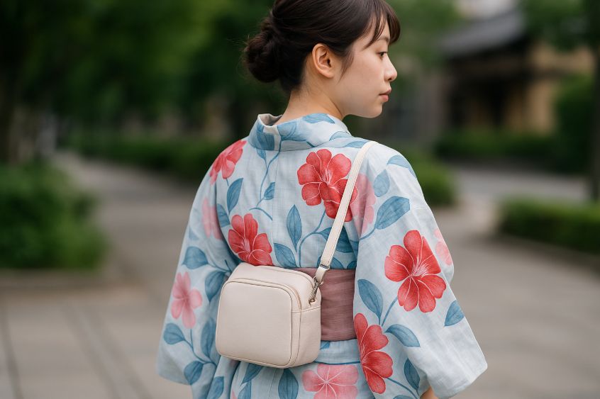 浴衣にショルダーバッグはおかしい？