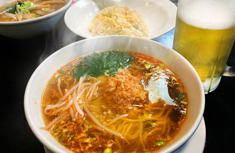 ラーメンとビール３