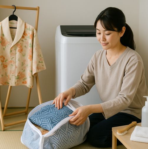 普段着としての着物のお手入れや洗濯の方法