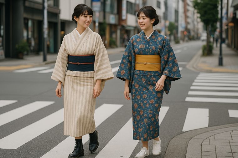 和洋折衷コーデ（ブーツやスニーカー）