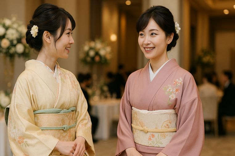 友人の結婚式に着物で参列する基本