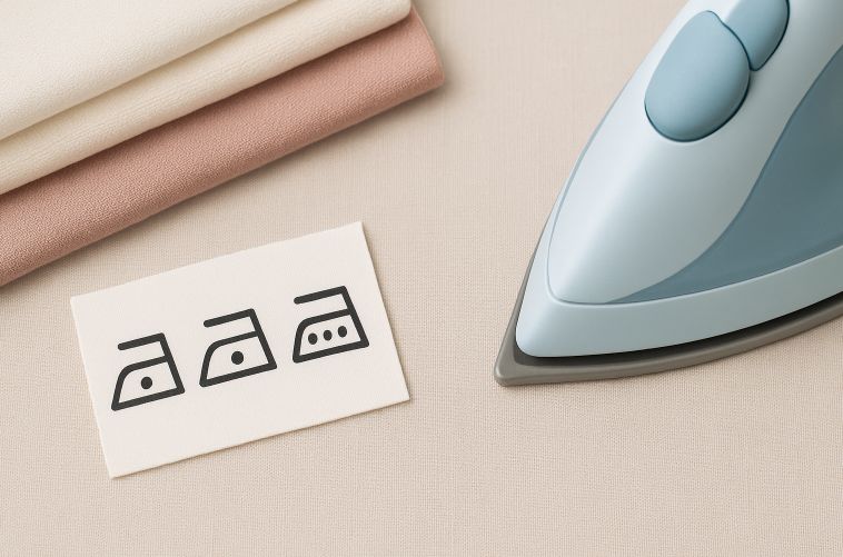 洗濯表示とアイロンの温度設定