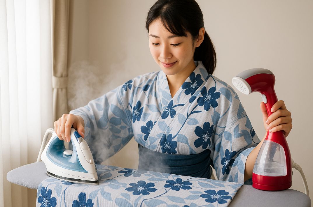 浴衣のアイロンがけ完全ガイド。シワ取り術と基本のかけ方