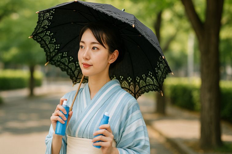 当日使える冷却グッズと日傘術