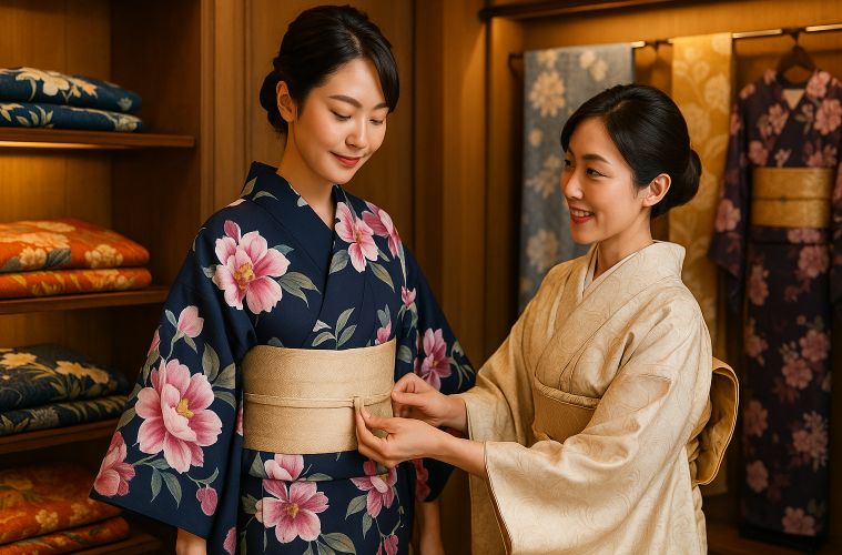 百貨店や呉服店の高級浴衣
