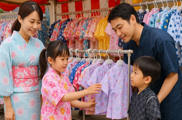 子供用の浴衣や甚平はどこで？