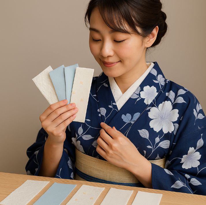 コーディネートしやすい半衿の色や柄