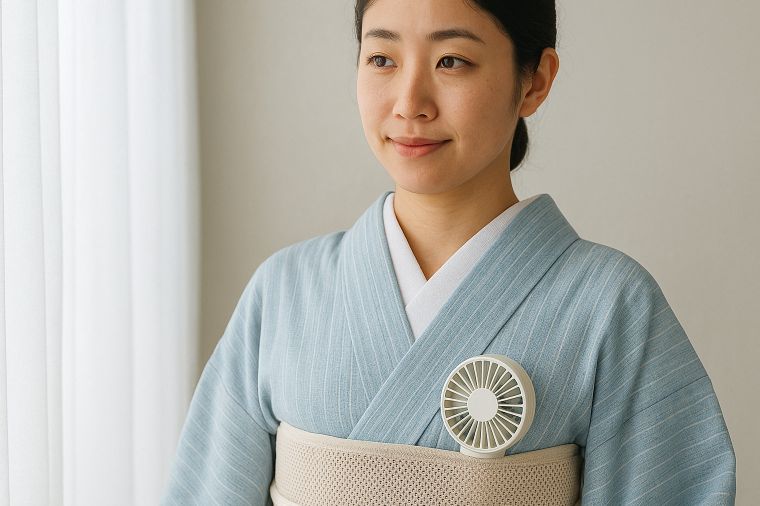 暑い日のための涼しい着付け小物