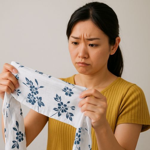 手ぬぐいやガーゼで代用する時の注意点