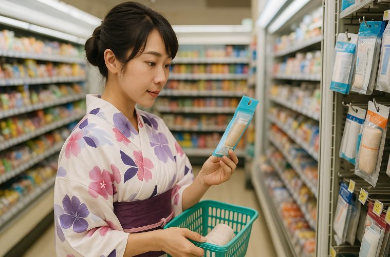 浴衣の腰紐の代用なら100均・コンビニで