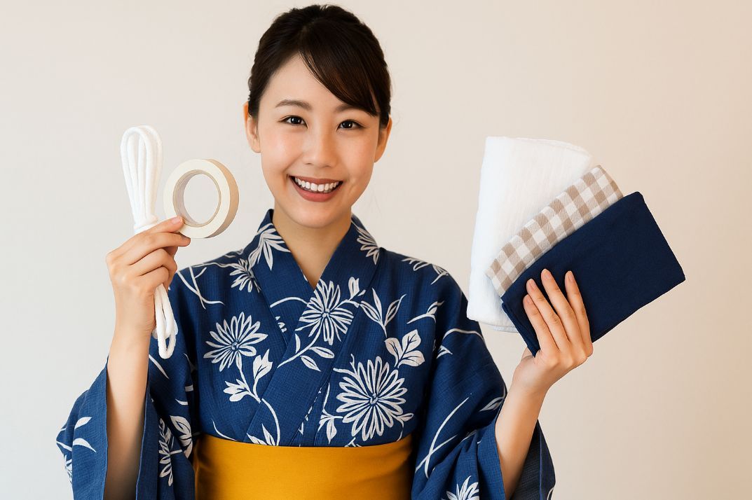 浴衣の腰紐の代用アイデア集。緊急時も安心！