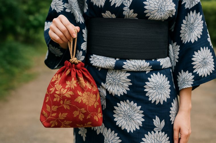 浴衣に合う小物の選び方(巾着)