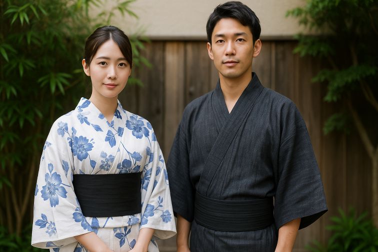 浴衣の黒帯ガイド。レディース・メンズ別コーデ術