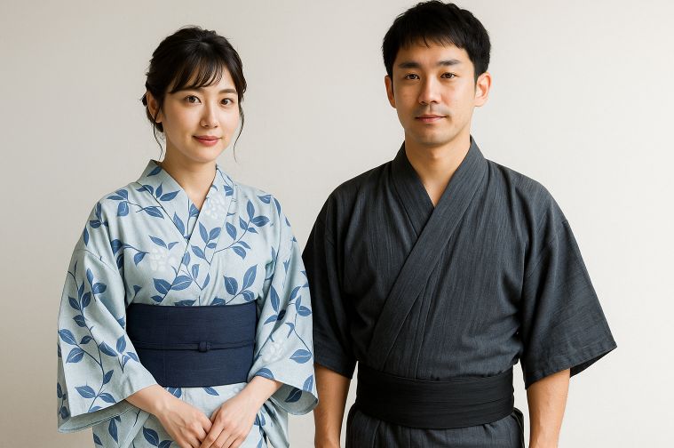 浴衣の合わせ方、男女での違いは?
