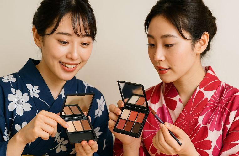 紺や赤など浴衣の色に合わせるコツ