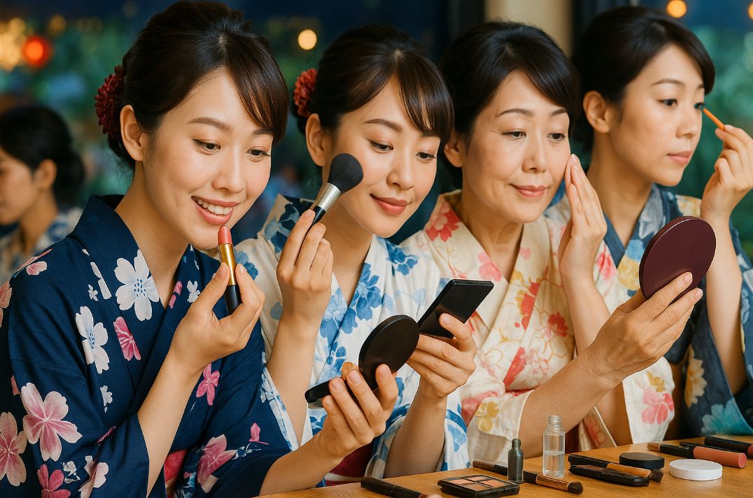 浴衣メイク完全ガイド！崩れないコツとタイプ別やり方