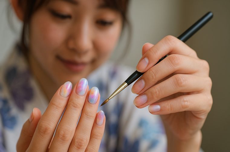 セルフで簡単な水彩風アート