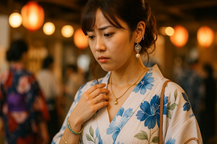 知っておきたい浴衣にピアスのNG例