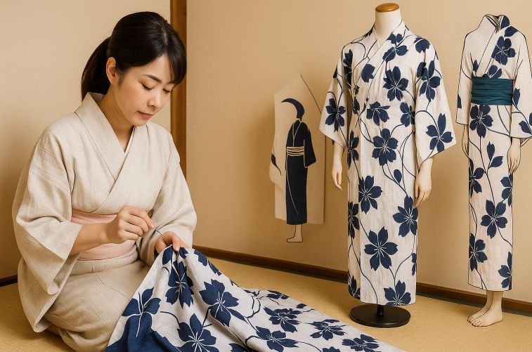 浴衣の裾上げの「お直し」と特殊な着方
