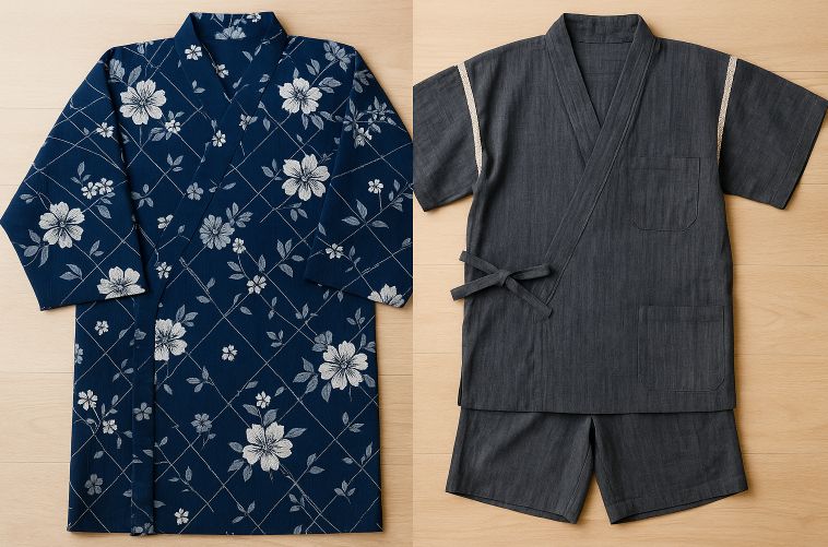 浴衣と甚平の構造的な違い