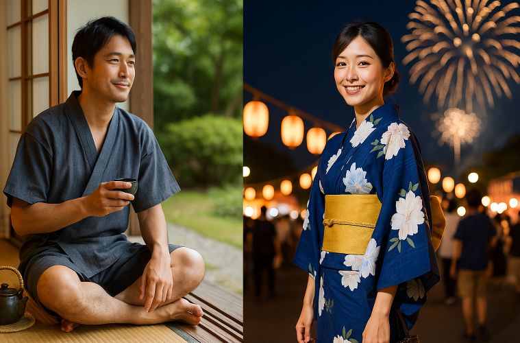 浴衣と甚平の違いは？夏の和装、どっちを選ぶか徹底解説！