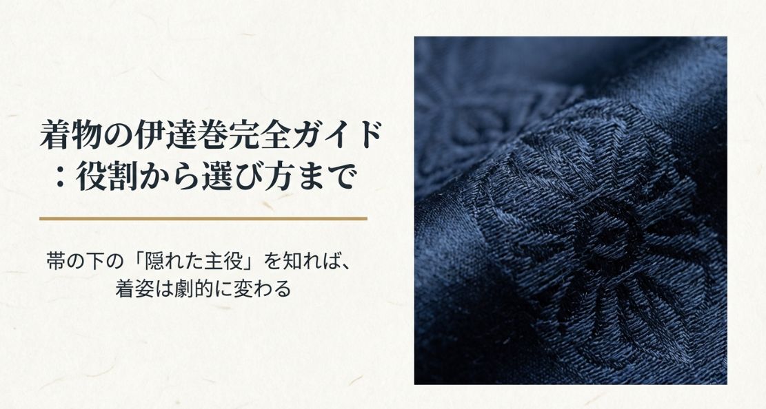 着物の伊達巻とは？役割や選び方、使い分けを分かりやすく解説