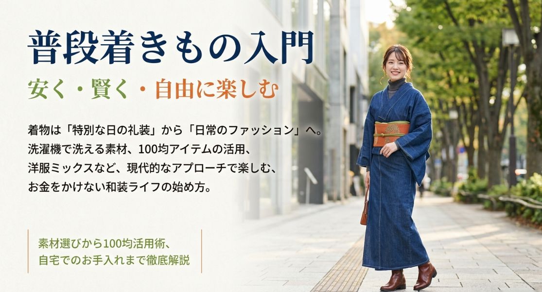 安い着物を普段着として楽しむ