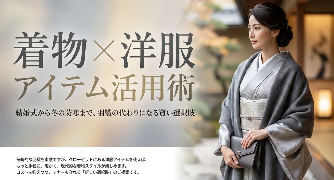 着物で羽織の代わりはどうする？結婚式や冬に役立つ洋服活用術