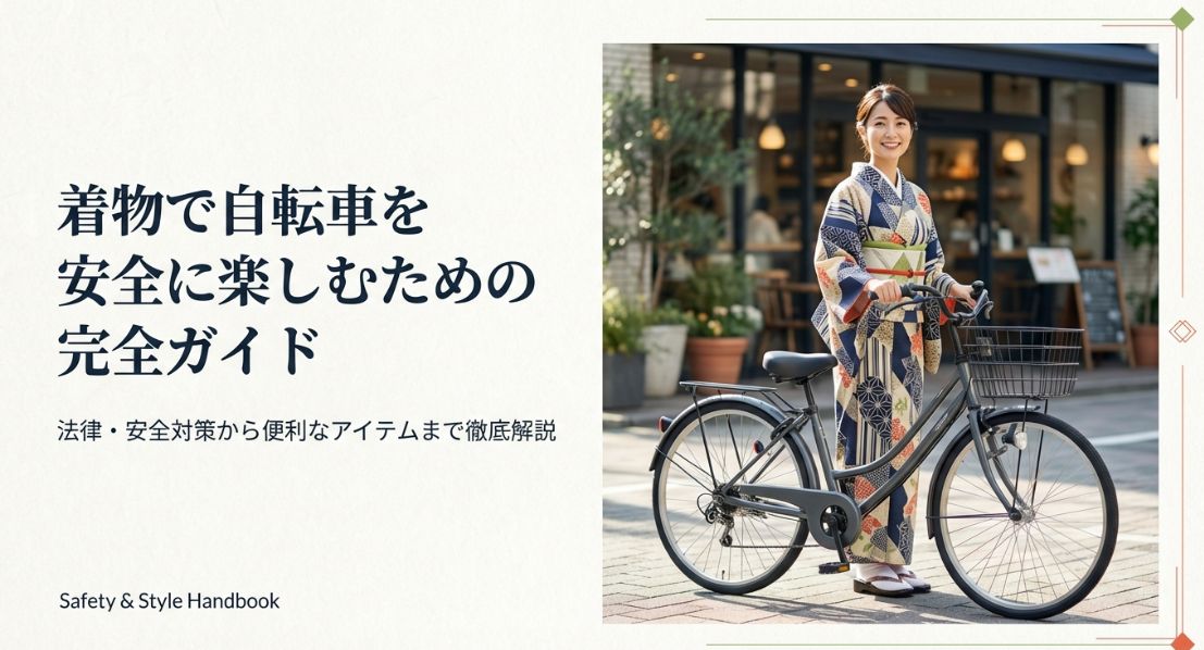 着物で自転車に乗るコツ！安全な乗り方や法律、対策を徹底解説