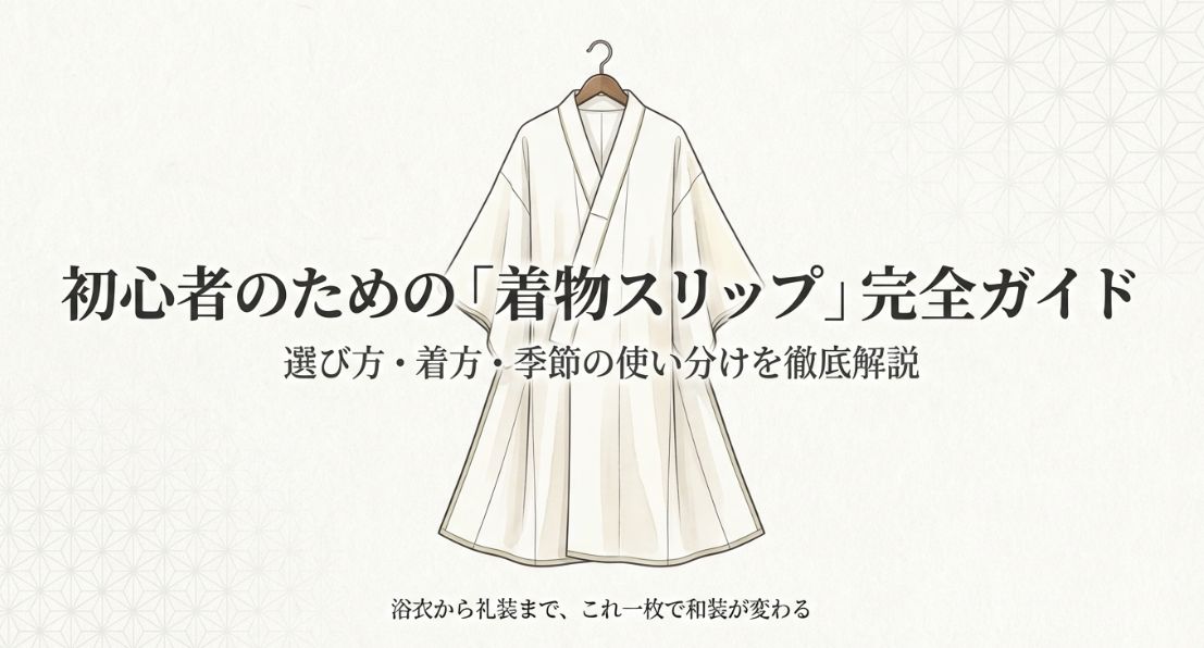 着物スリップとは？肌襦袢との違いや選び方・着方を分かりやすく解説
