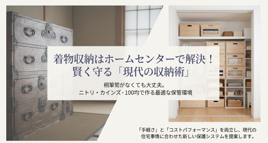 着物収納はホームセンターで解決！桐箱から100均活用まで徹底解説