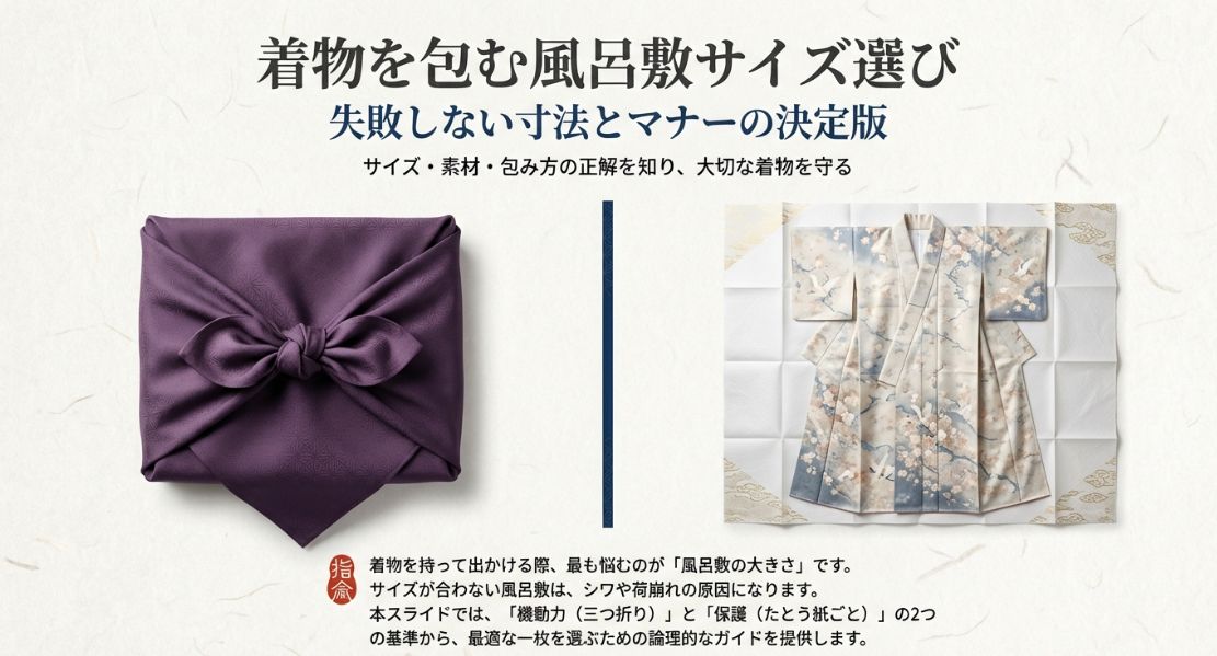 着物を包む風呂敷サイズ選び！失敗しない寸法とマナーの決定版