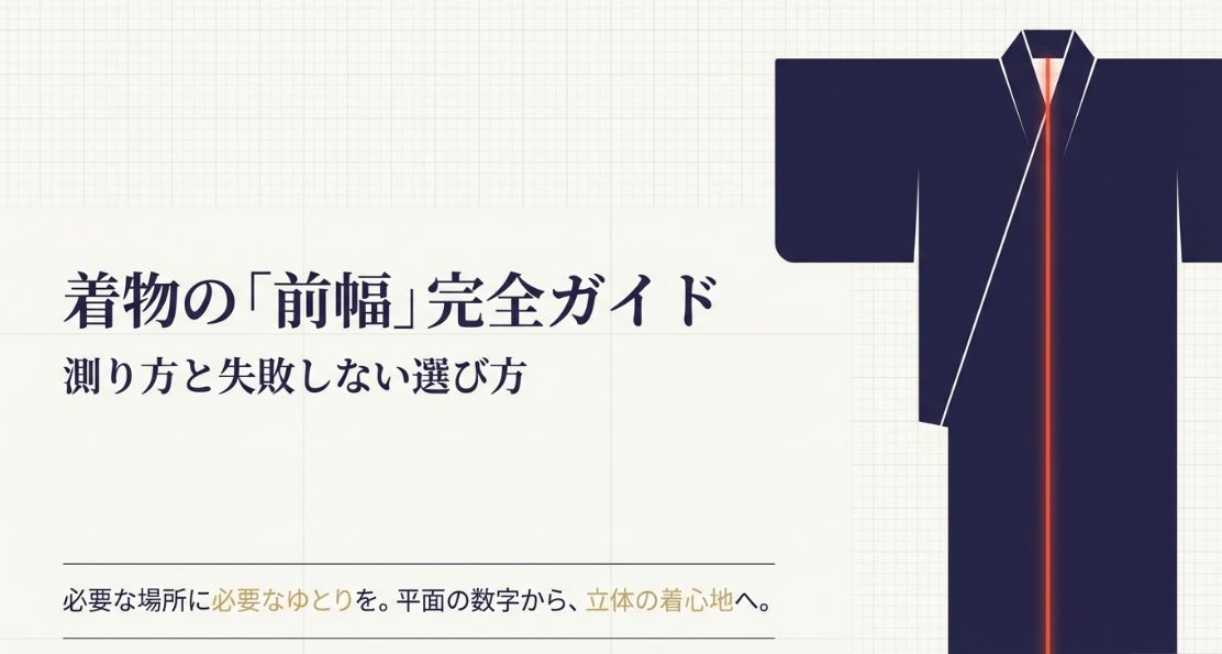 着物の前幅とは？測り方と失敗しない選び方