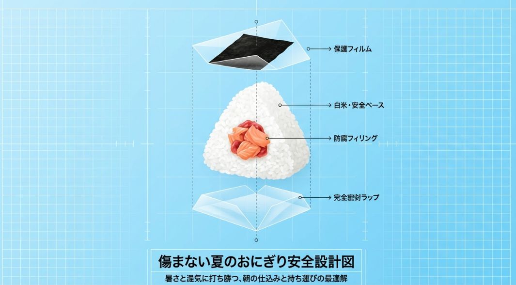 夏のおにぎり持って行き方と傷み対策