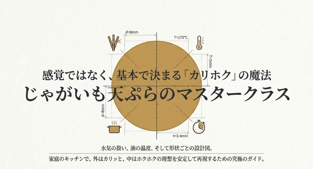 じゃがいもの天ぷらをカリホクに揚げるコツ