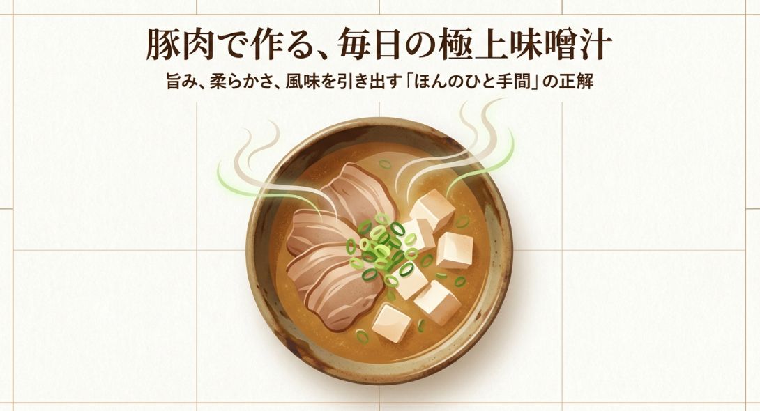 味噌汁に豚肉は合う？具材とコツ