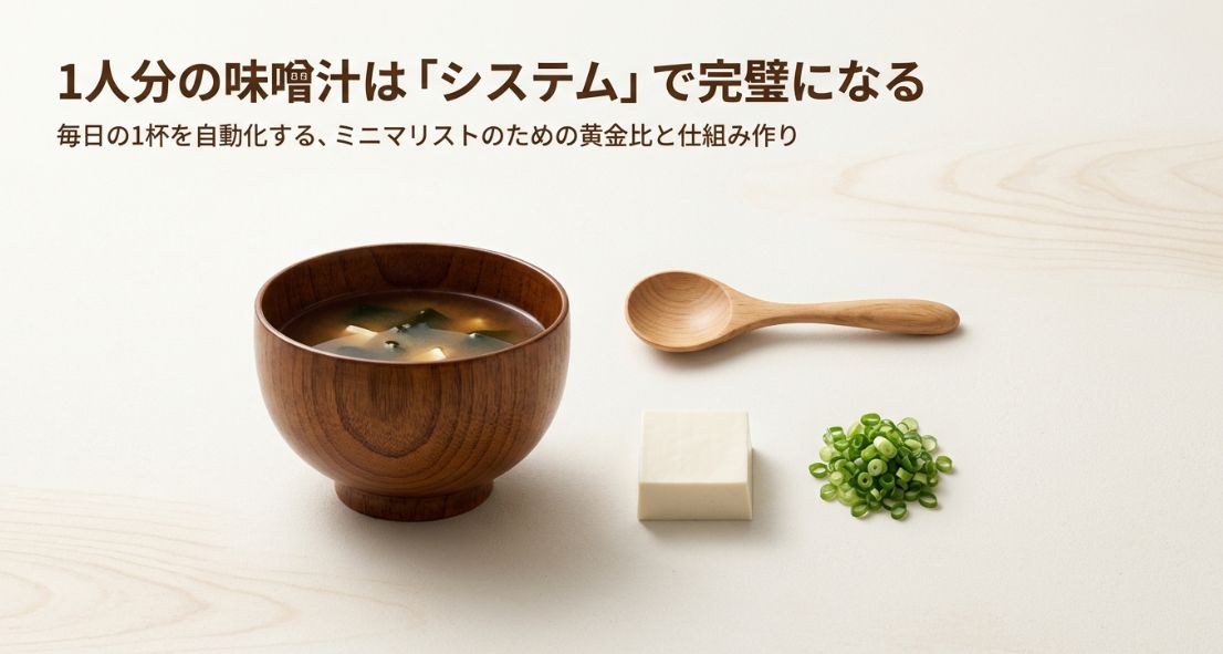 味噌汁1人分の作り方と黄金比
