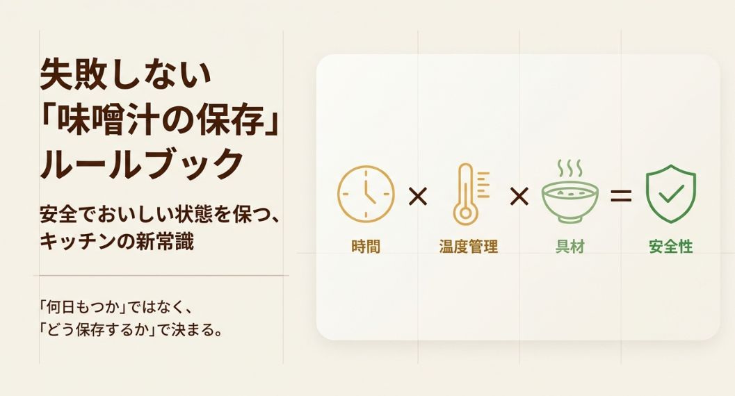 味噌汁は冷蔵庫で何日？安全な目安と保存法